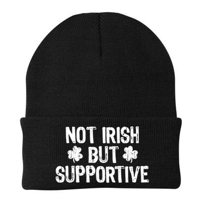 Not Irish But Supportive Funny St Patricks Day Ireland Tee Beanie