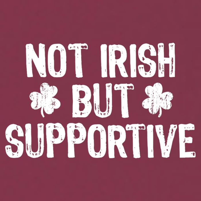 Not Irish But Supportive Funny St Patricks Day Ireland Tee 16oz Travel Tumbler
