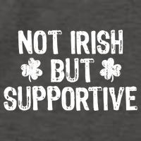 Not Irish But Supportive Funny St Patricks Day Ireland Tee Vector Backpack