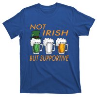 Not Irish But Supportive Ireland Flag Irish Beer St Patricks Gift T-Shirt