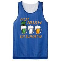 Not Irish But Supportive Ireland Flag Irish Beer St Patricks Gift Mesh Reversible Basketball Jersey Tank