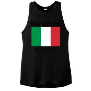 Not Italian But Supportive Gift Ladies PosiCharge Tri-Blend Wicking Tank