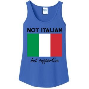 Not Italian But Supportive Gift Ladies Essential Tank