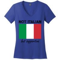 Not Italian But Supportive Gift Women's V-Neck T-Shirt