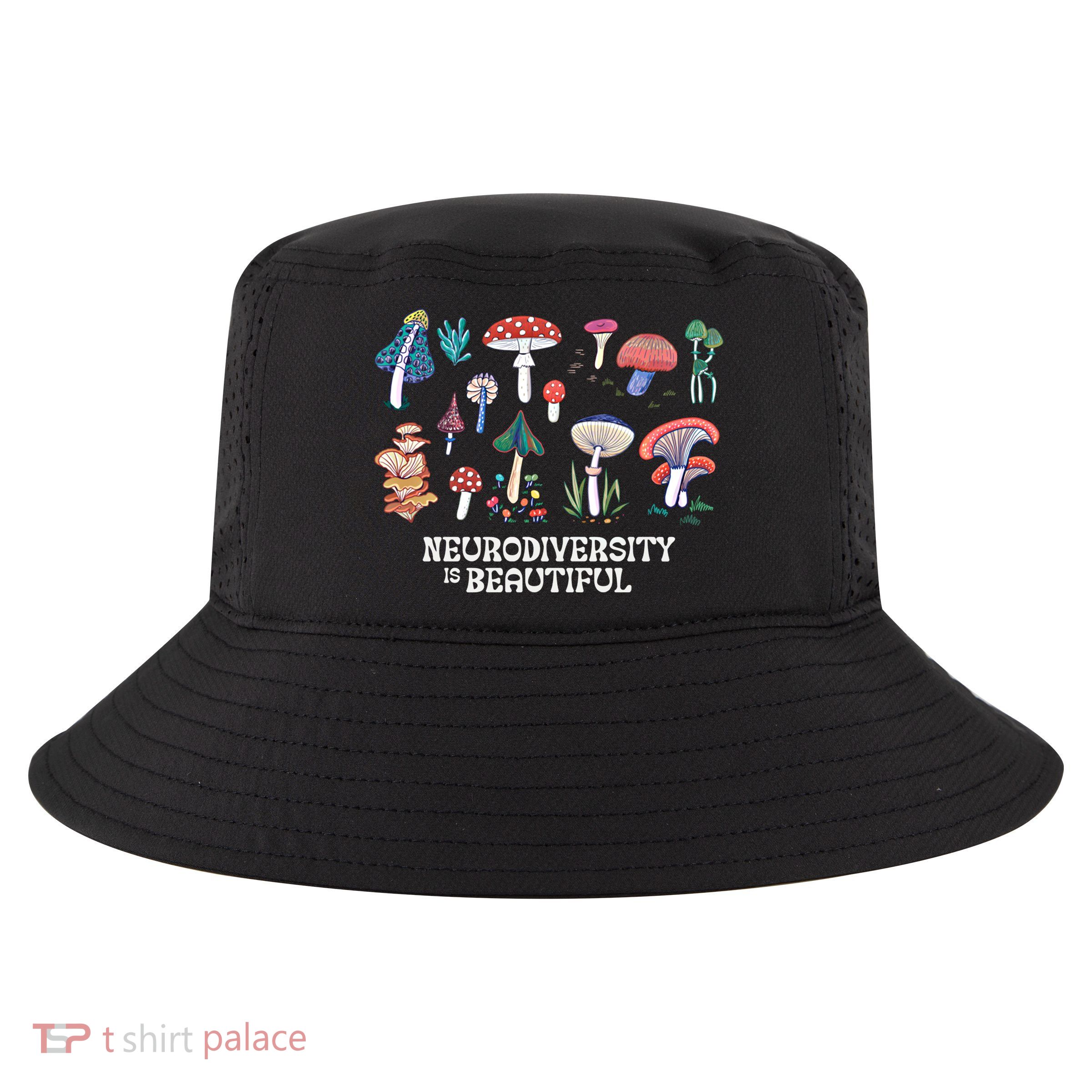 Neurodiversity Is Beautiful Mushroom Autism Awareness Outfit Gift Cool Comfort Performance Bucket Hat