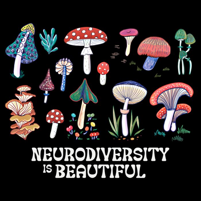 Neurodiversity Is Beautiful Mushroom Autism Awareness Outfit Gift Cooling Performance Crew T-Shirt