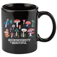 Neurodiversity Is Beautiful Mushroom Autism Awareness Outfit Gift 11oz C Handle Ceramic Mug