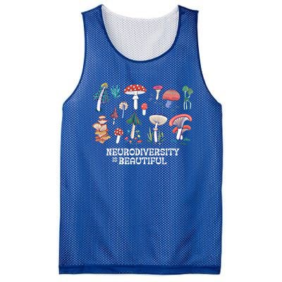 Neurodiversity Is Beautiful Mushroom Autism Awareness Outfit Gift Mesh Reversible Basketball Jersey Tank