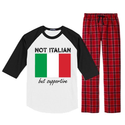 Not Italian But Supportive Raglan Sleeve Pajama Set