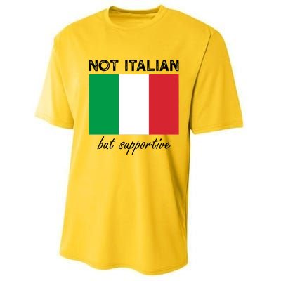 Not Italian But Supportive Performance Sprint T-Shirt