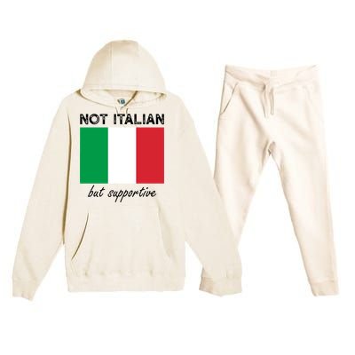 Not Italian But Supportive Premium Hooded Sweatsuit Set