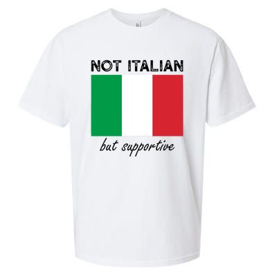 Not Italian But Supportive Sueded Cloud Jersey T-Shirt