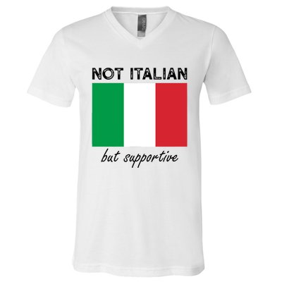 Not Italian But Supportive V-Neck T-Shirt