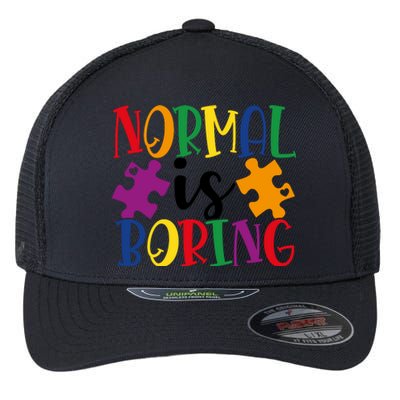 Normal Is Boring Flexfit Unipanel Trucker Cap