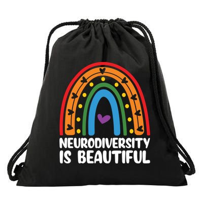 Neurodiversity Is Beautiful Autism Awareness Month Gift Drawstring Bag
