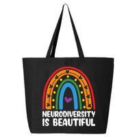 Neurodiversity Is Beautiful Autism Awareness Month Gift 25L Jumbo Tote