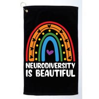 Neurodiversity Is Beautiful Autism Awareness Month Gift Golf Towel