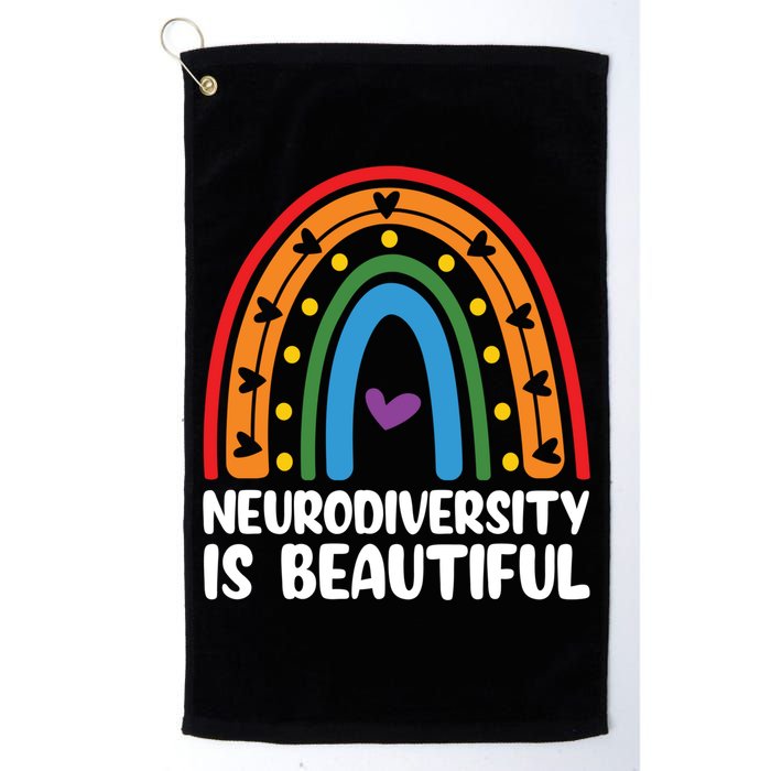 Neurodiversity Is Beautiful Autism Awareness Month Gift Golf Towel