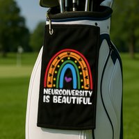 Neurodiversity Is Beautiful Autism Awareness Month Gift Golf Towel
