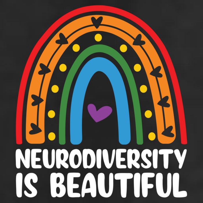 Neurodiversity Is Beautiful Autism Awareness Month Gift Golf Towel