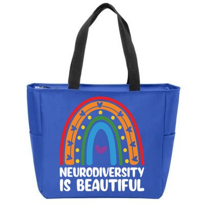 Neurodiversity Is Beautiful Autism Awareness Month Gift Zip Tote Bag