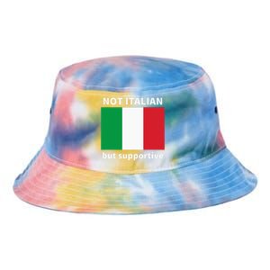 Not Italian But Supportive Tie Dye Newport Bucket Hat