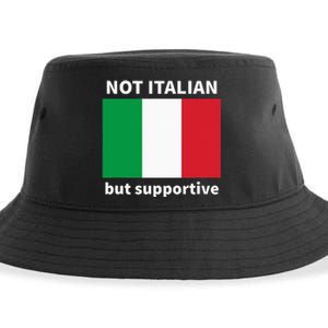 Not Italian But Supportive Sustainable Bucket Hat