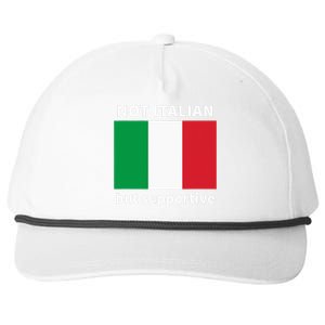 Not Italian But Supportive Snapback Five-Panel Rope Hat