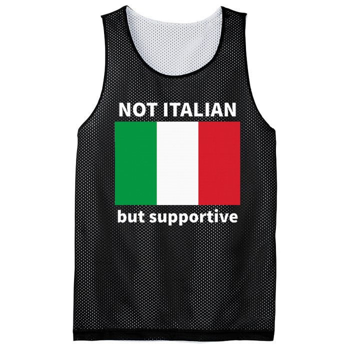 Not Italian But Supportive Mesh Reversible Basketball Jersey Tank