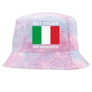 Not Italian But Supportive Tie-Dyed Bucket Hat