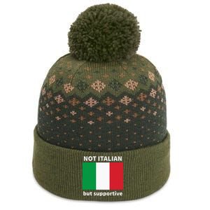 Not Italian But Supportive The Baniff Cuffed Pom Beanie