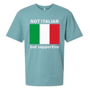 Not Italian But Supportive Sueded Cloud Jersey T-Shirt