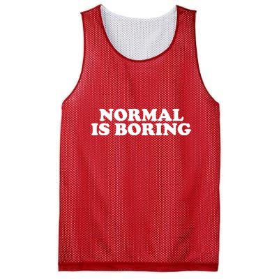 Normal Is Boring Mesh Reversible Basketball Jersey Tank