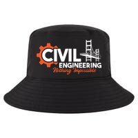 Nothing Impossible Bridge Engineer Civil Engineering Cool Comfort Performance Bucket Hat