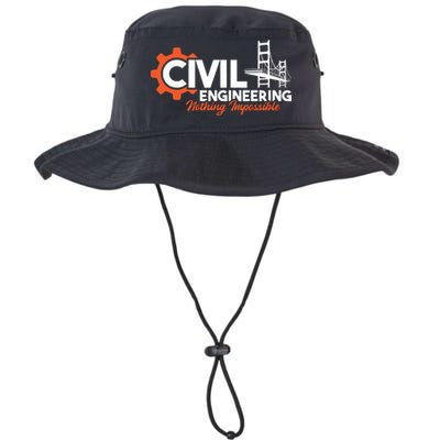 Nothing Impossible Bridge Engineer Civil Engineering Bucket Hat