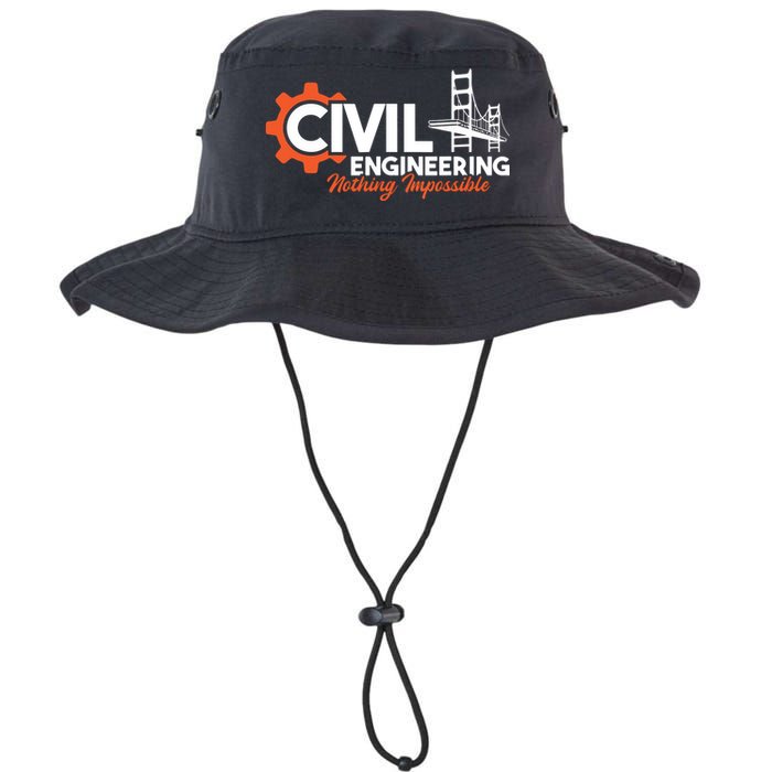 Nothing Impossible Bridge Engineer Civil Engineering Bucket Hat