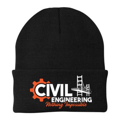 Nothing Impossible Bridge Engineer Civil Engineering Beanie