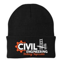 Nothing Impossible Bridge Engineer Civil Engineering Beanie
