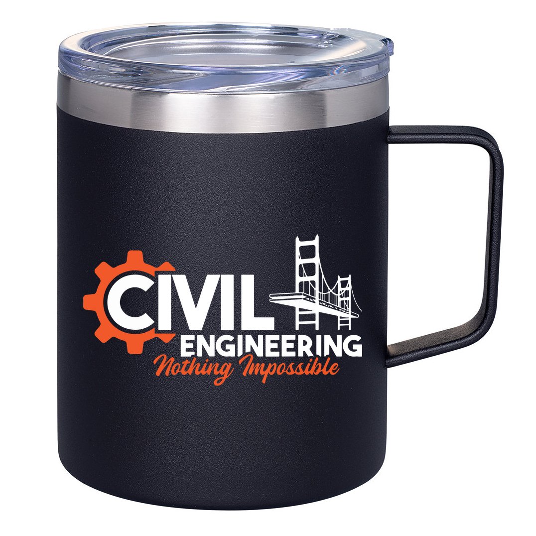 Nothing Impossible Bridge Engineer Civil Engineering 12oz Stainless Steel Coffee Mug