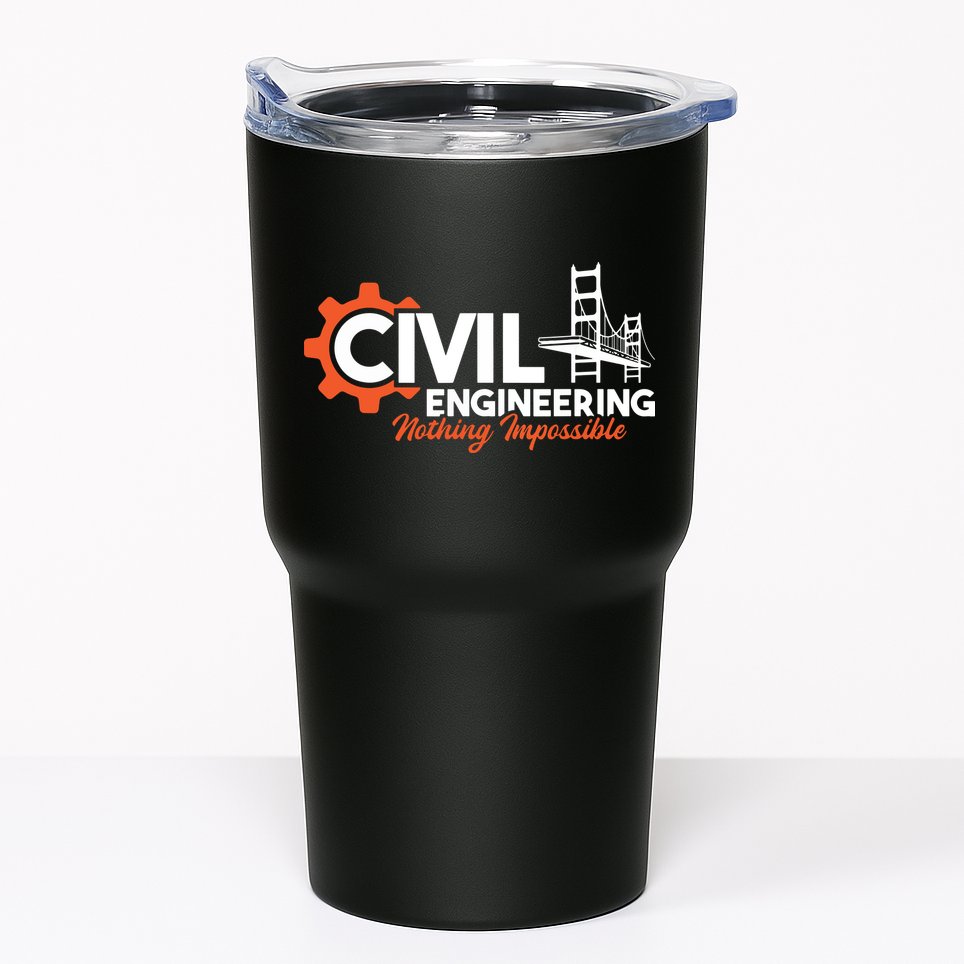 Nothing Impossible Bridge Engineer Civil Engineering Tumbler