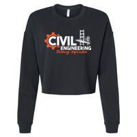 Nothing Impossible Bridge Engineer Civil Engineering Cropped Pullover Crew