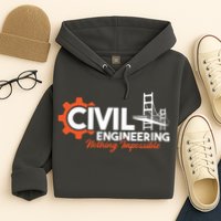 Nothing Impossible Bridge Engineer Civil Engineering Hoodie