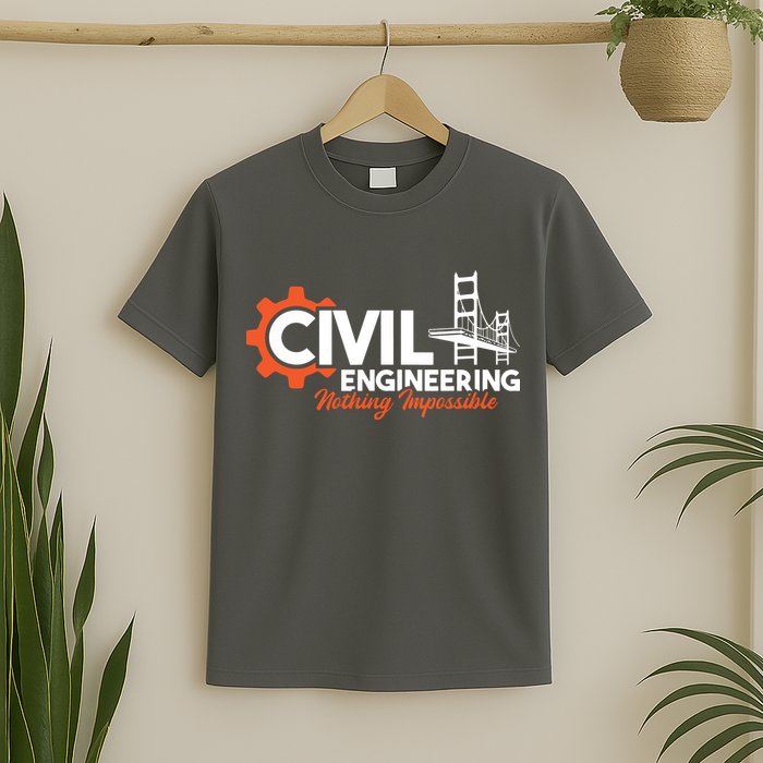 Nothing Impossible Bridge Engineer Civil Engineering T-Shirt