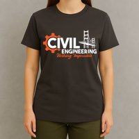 Nothing Impossible Bridge Engineer Civil Engineering T-Shirt