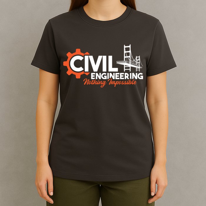 Nothing Impossible Bridge Engineer Civil Engineering T-Shirt