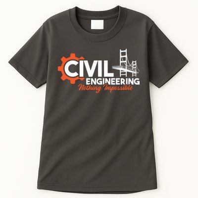 Nothing Impossible Bridge Engineer Civil Engineering Tall T-Shirt