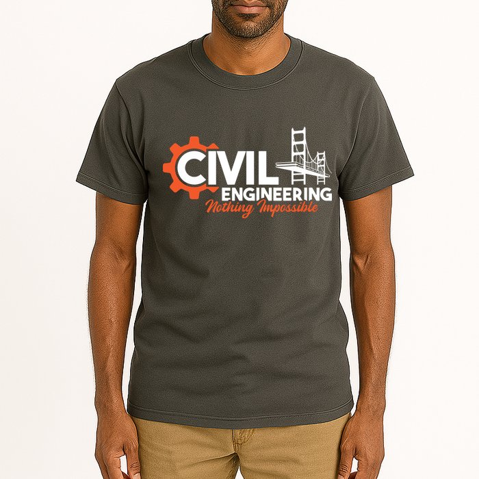 Nothing Impossible Bridge Engineer Civil Engineering Tall T-Shirt