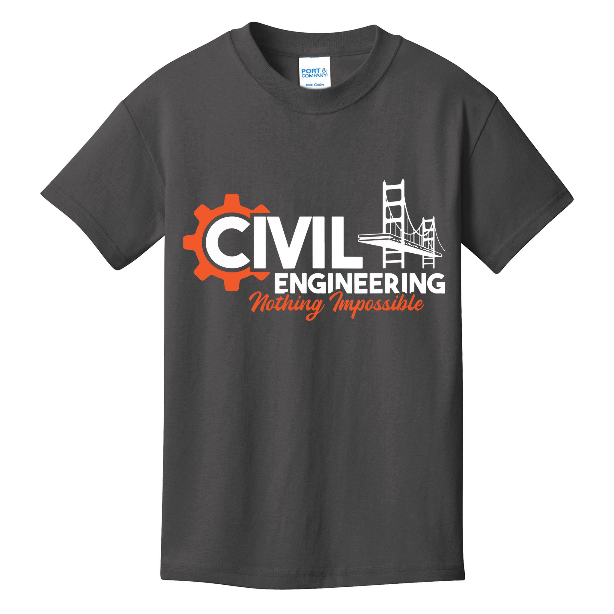 Nothing Impossible Bridge Engineer Civil Engineering Kids T-Shirt
