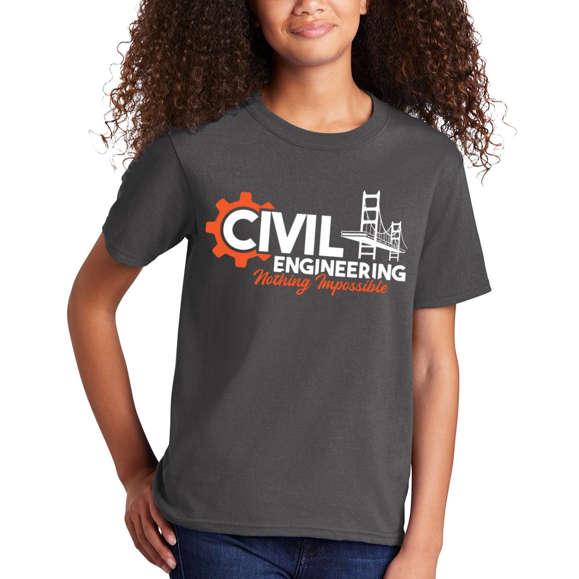 Nothing Impossible Bridge Engineer Civil Engineering Kids T-Shirt
