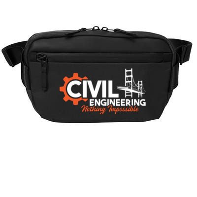 Nothing Impossible Bridge Engineer Civil Engineering Crossbody Pack